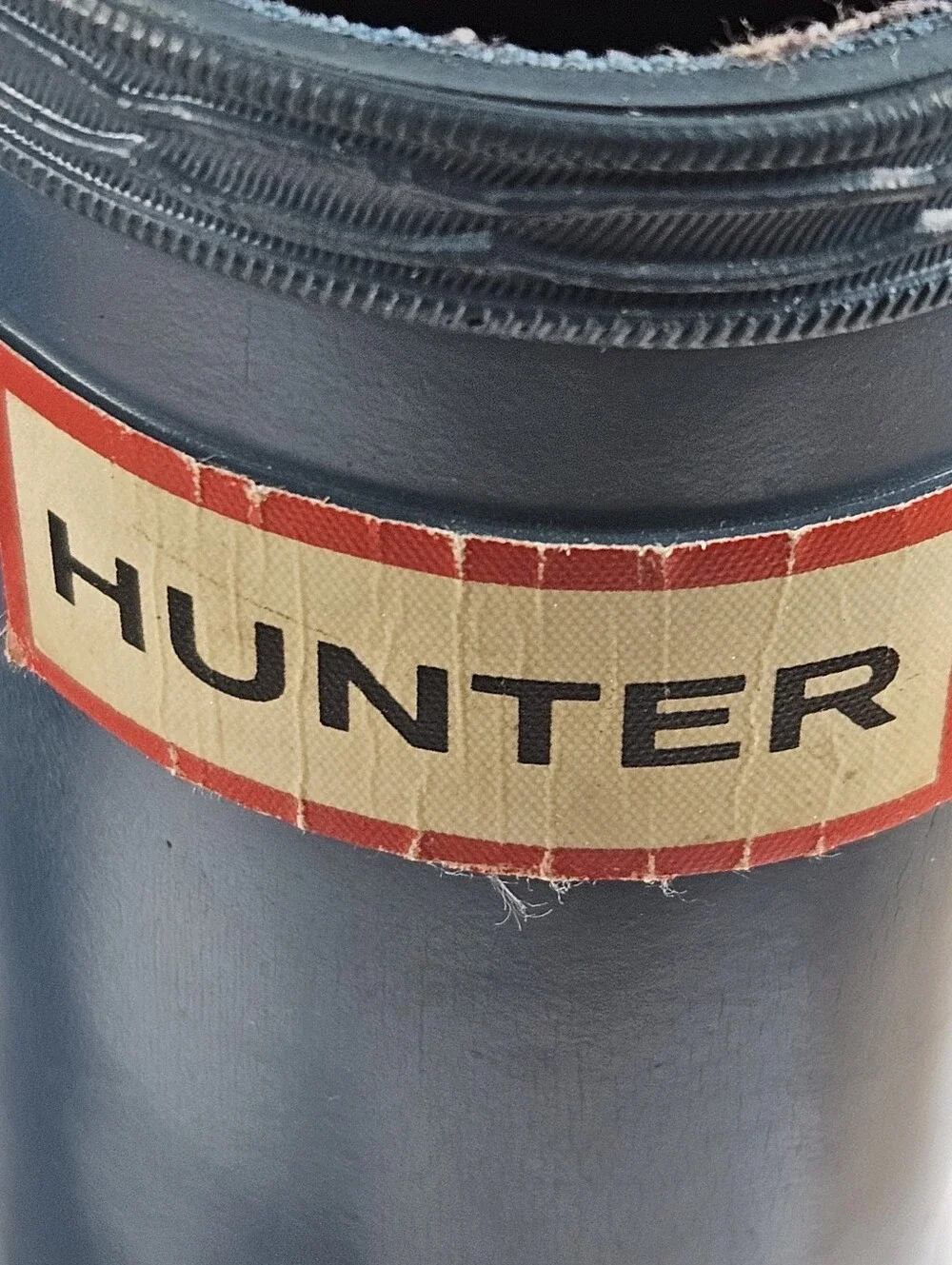Hunter Original Kids Gloss Rain Boots Blue Size US 4B/5G EU 35/36 Waterproof
